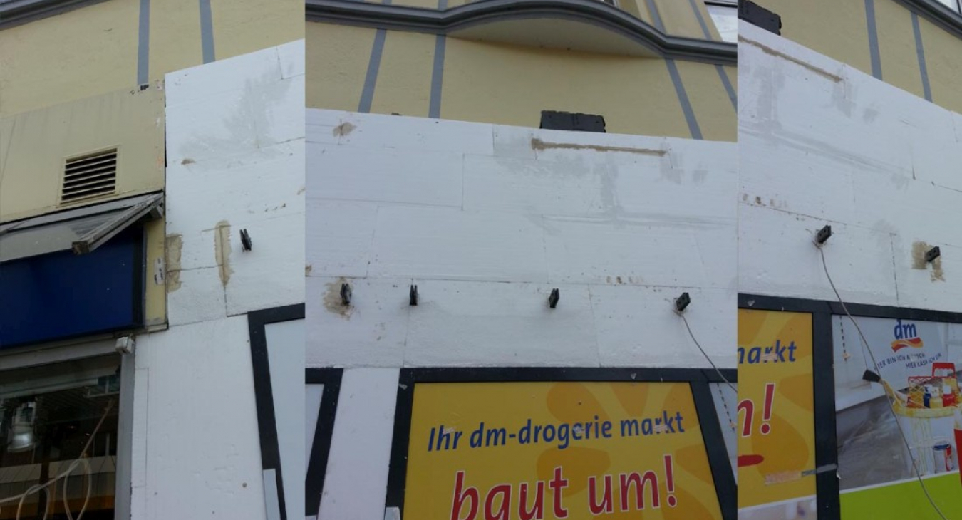Drogerie Markt Bochum - Fassadenarbeit